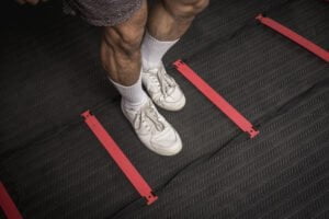 Guy with agility ladder