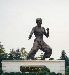 Statue of Bruce Lee - achieve fitness goals