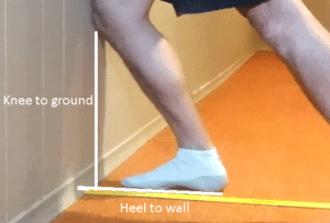 Dorsiflexion measurement of ankle mobility