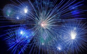fireworks - SMART goals for a year