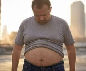 middle age man with large belly 2