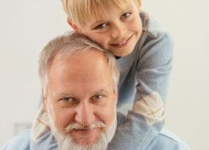 Man with his grandson
