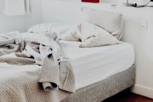 Messy bed
