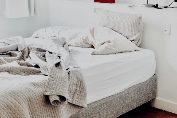 Messy bed
