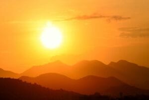 Sunrise on the mountains