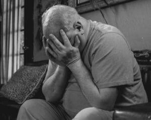 sad overweight middle-age man - don't lose your edge