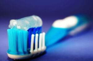 toothbrush with paste