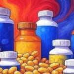 abstract image of supplements