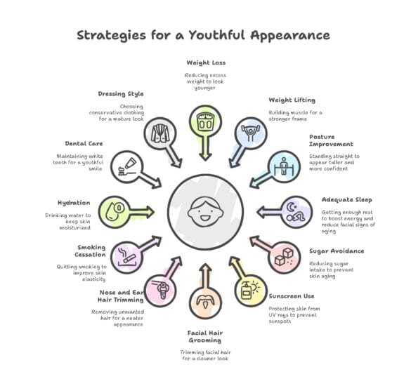Diagram on how to alter the aging process