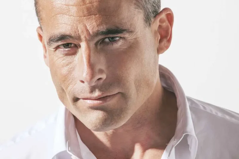 middle age guy with strong jawline